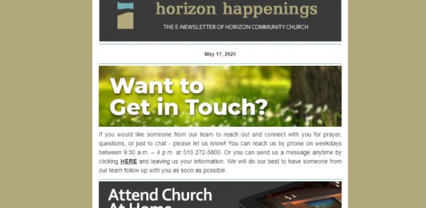 Horizon Happenings (Weekly E-Newsletter)